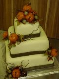 Podzimní svatební dort -